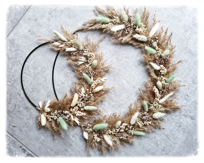Trockenblumenkränze