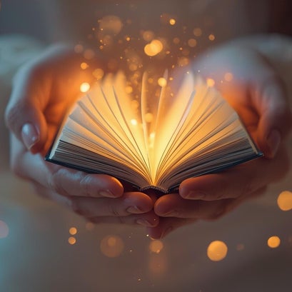 child in forest surrounded by golden light-visualing of inner child healing