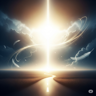 Woman walking through a door full of light symbolizing releasing religious trauma