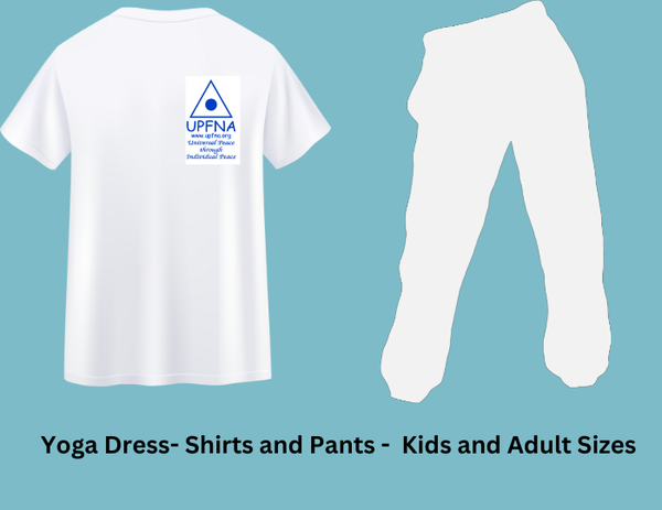 Yoga shirt and trousers for kids and adults