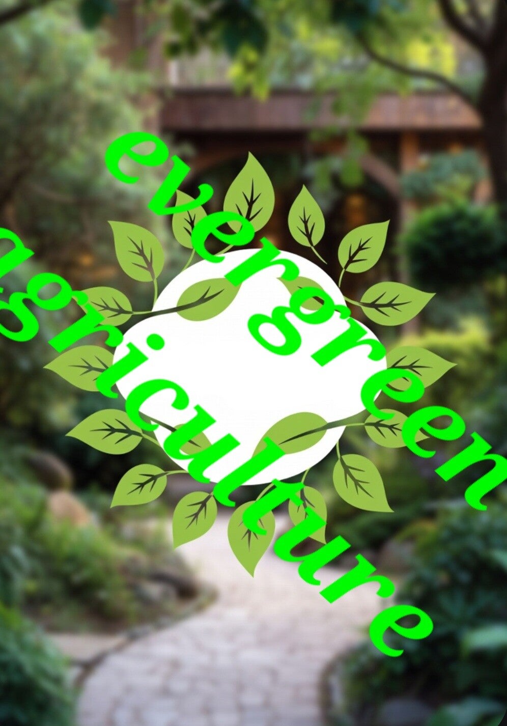 High quality garden logo outline