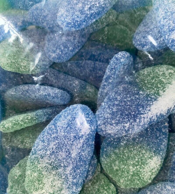 Blue raspberries