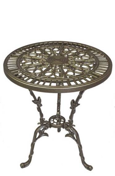 Gartentisch Romantic Ø 56,5 cm – Antikgold