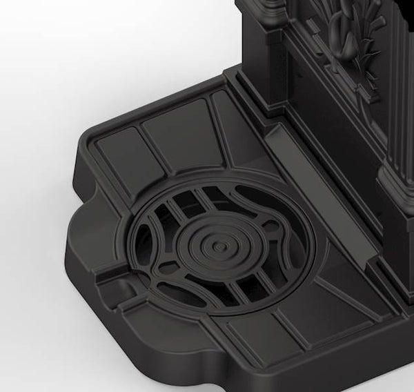 Außenwandbrunnen in Braun