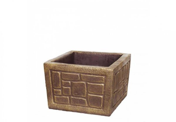 Baumtopf mit Ziegelmuster