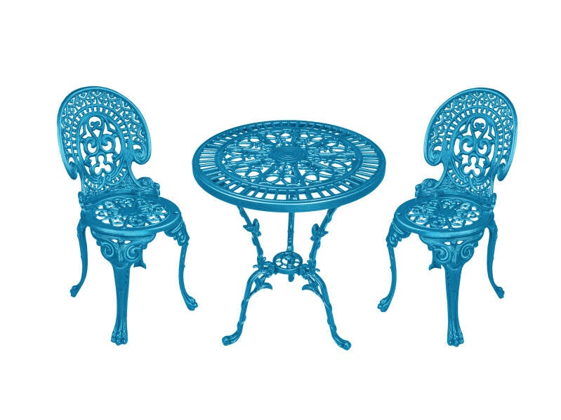 Gartenmöbel-Set, Blau