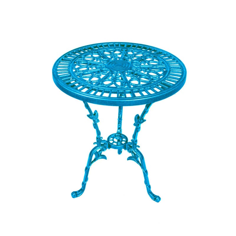 Gartentisch Romantic Ø 56,5 cm – Blau