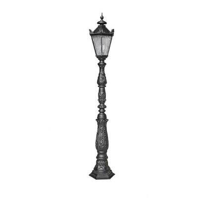 Dekorative Laterne am Gartenzaun H 150 cm