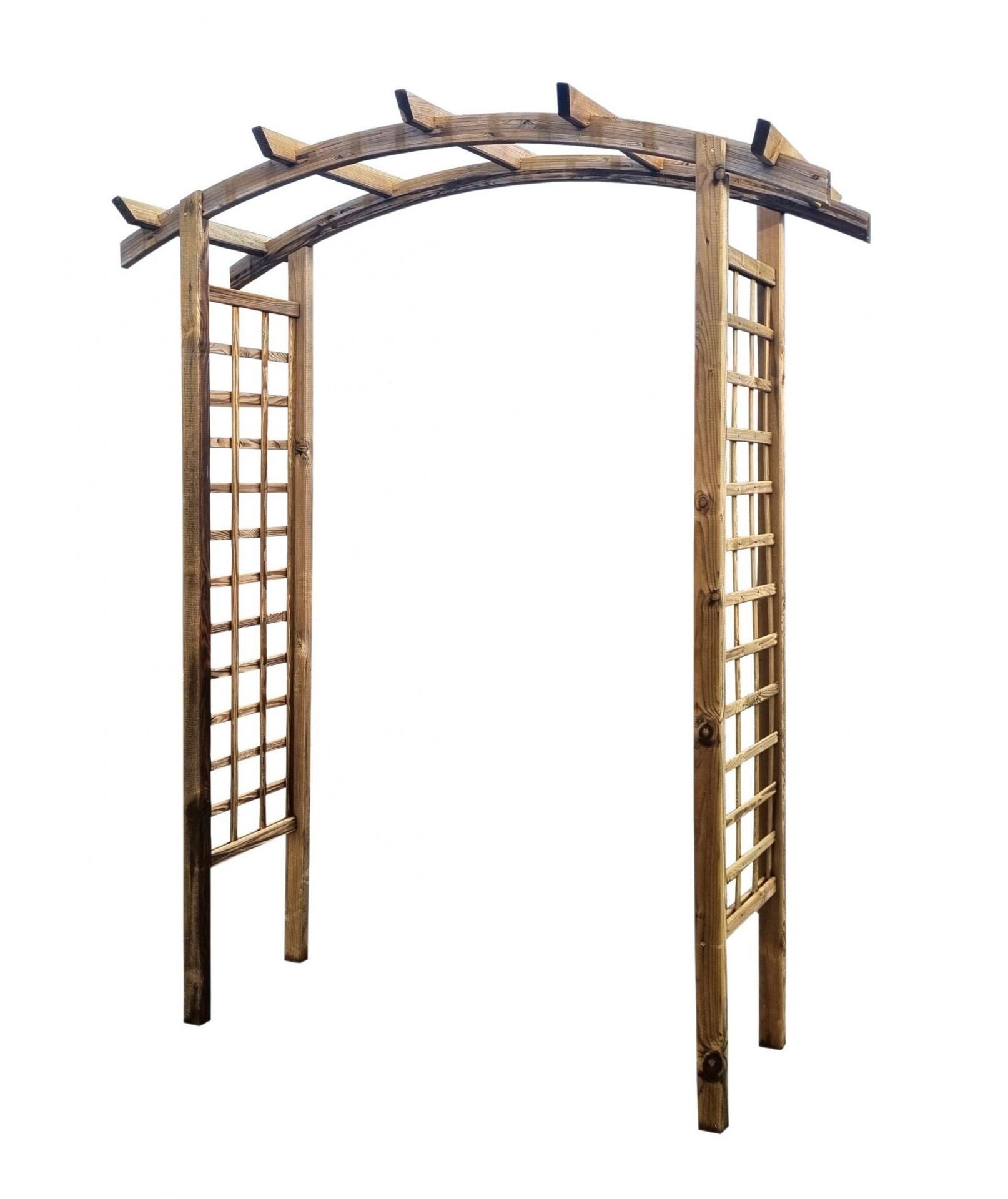 Pergola mit Bogendach und Gittern L 70 cm