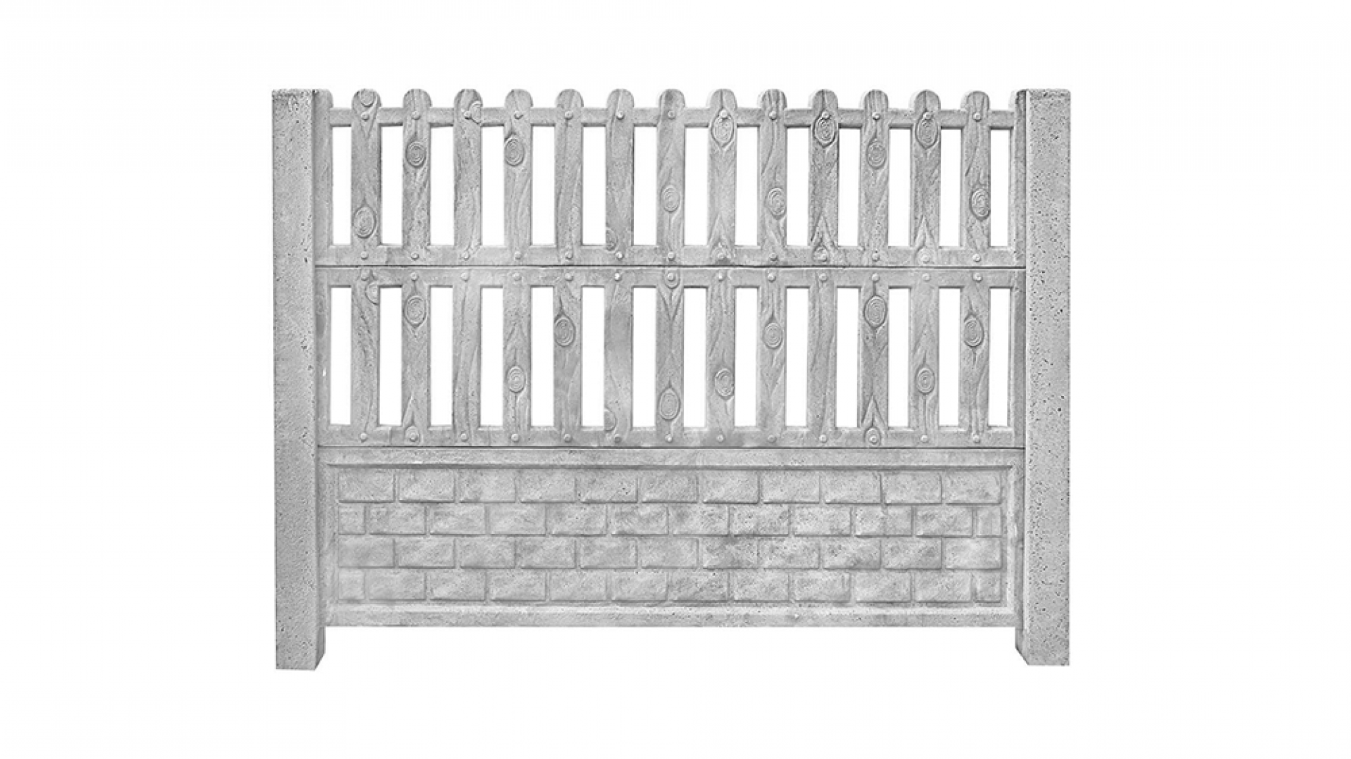 Zaun aus Betonvariante 18