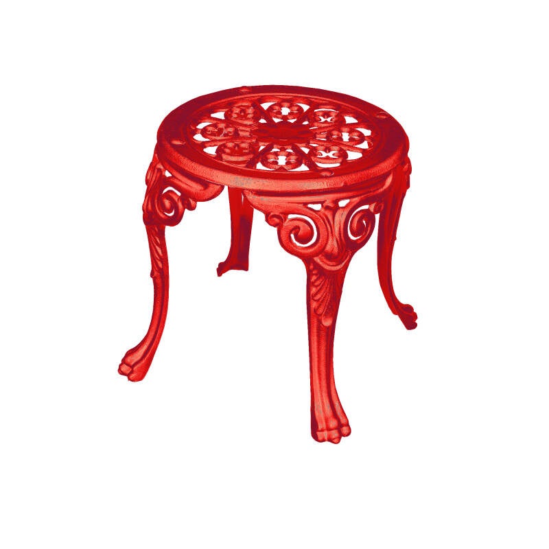 Gartenhocker ohne Rückenlehne – Rot