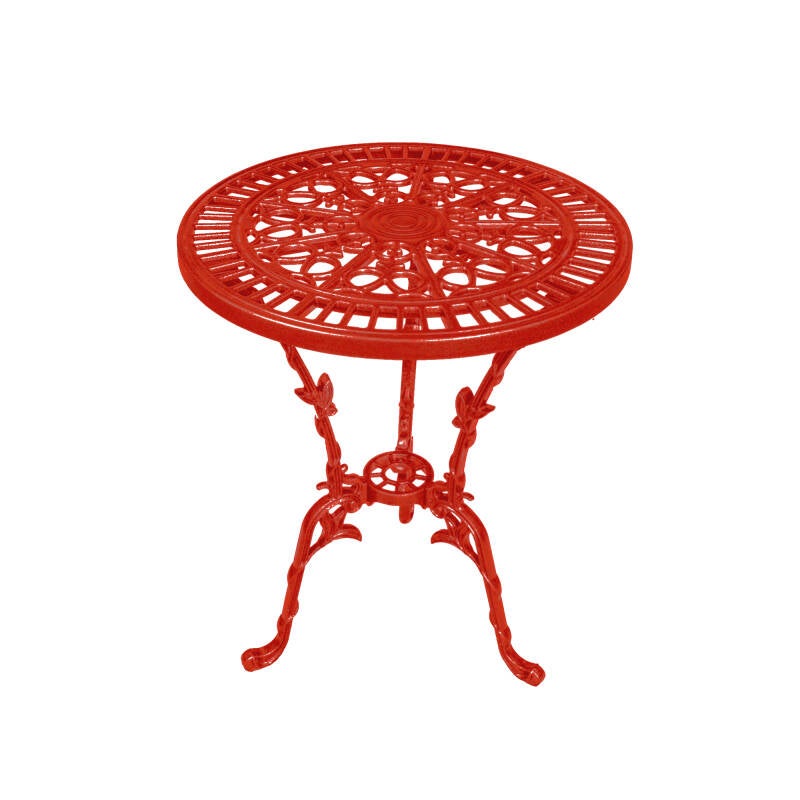 Gartentisch Romantic Ø 56,5 cm – Rot