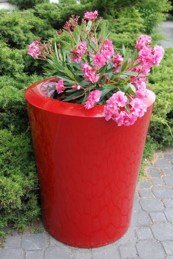Schön bemalte Blumentöpfe für den Garten H 45 cm