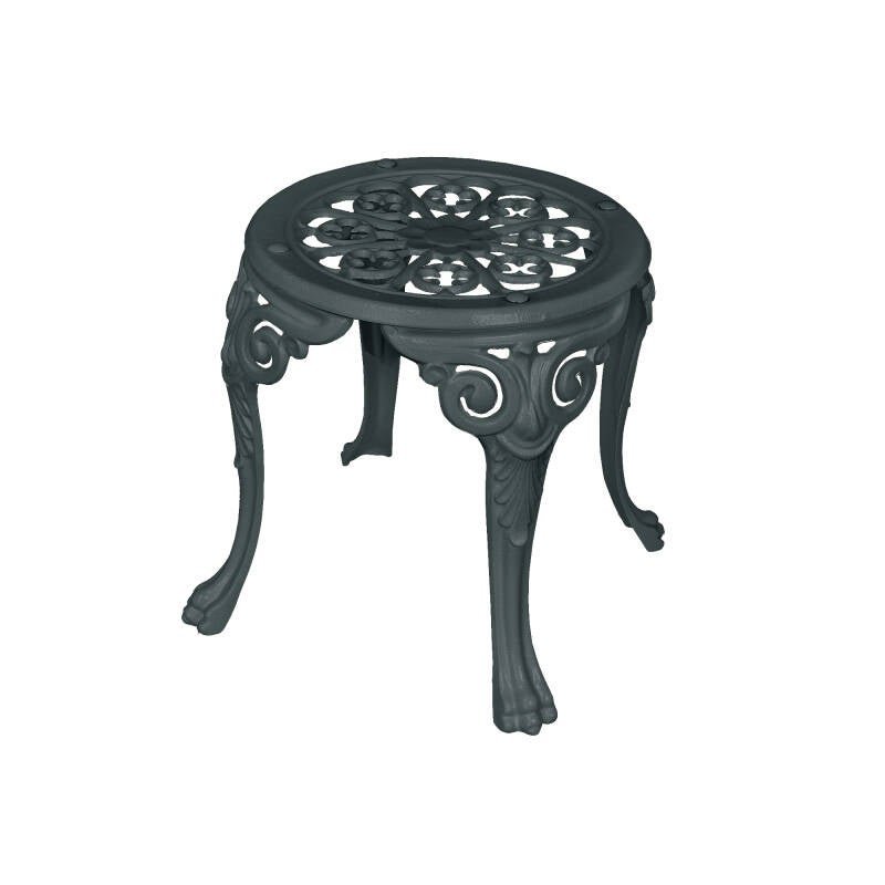 Gartenhocker aus Gusseisen Ø 38 cm – ohne Rückenlehne