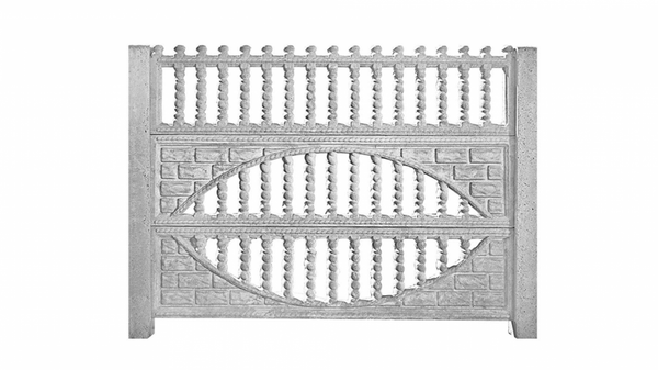 Zaun aus Betonvariante 4