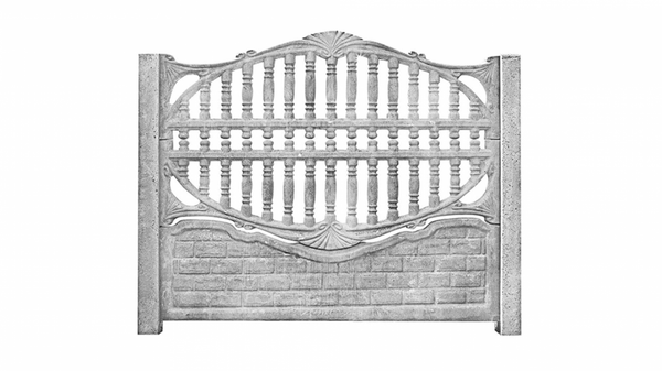 Zaun aus Betonvariante 7