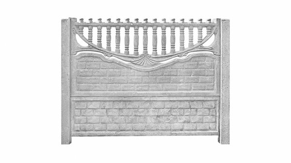 Zaun aus Betonvariante 9