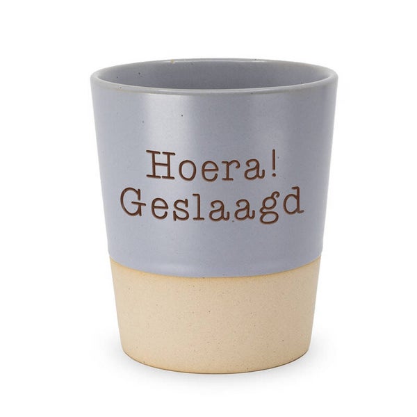 Hoera! Geslaagd mok
