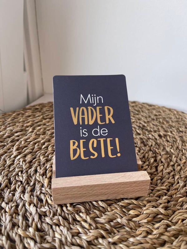 Cadeau kaartje "Mijn vader is de beste"
