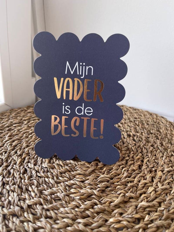 Cadeau kaartje A6 "Mijn vader is de beste"