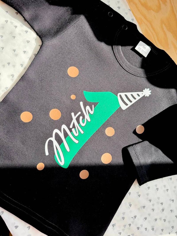 Verjaardag shirtje met naam + leeftijd
