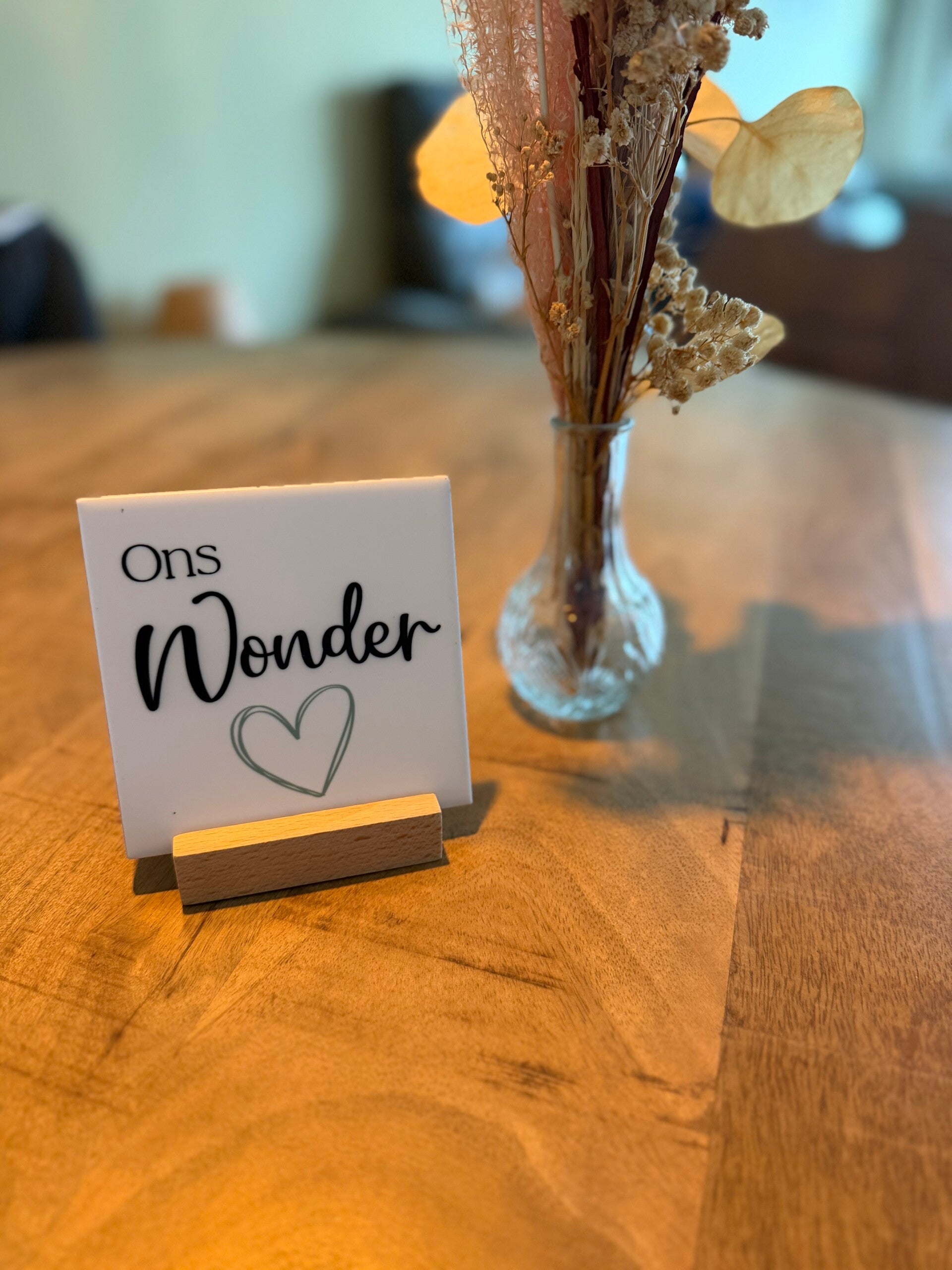 Tegeltje; Ons wonder