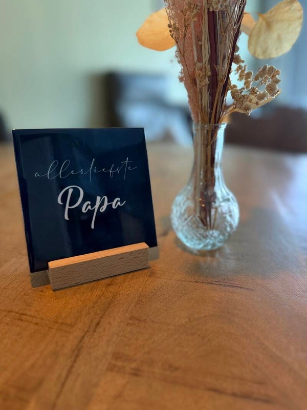 Tegeltje; Allerliefste papa
