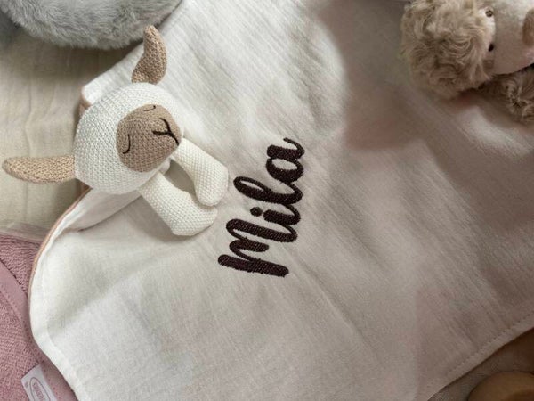 Schaap tutdoekje met naam