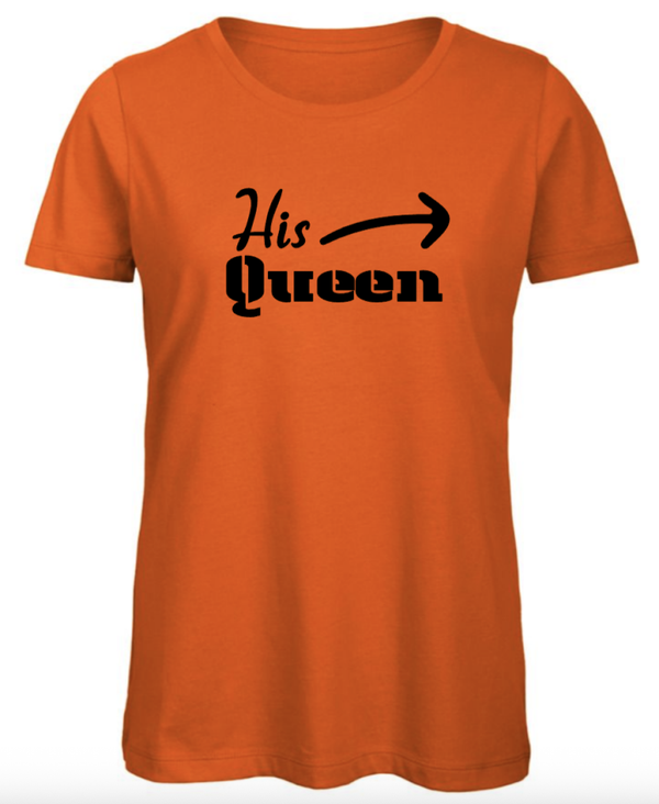 Koningsdag: His queen shirt Dames