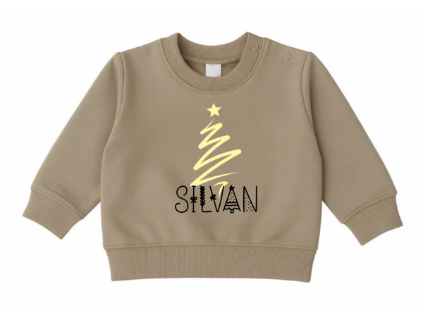 Sweater kerstboom met naam