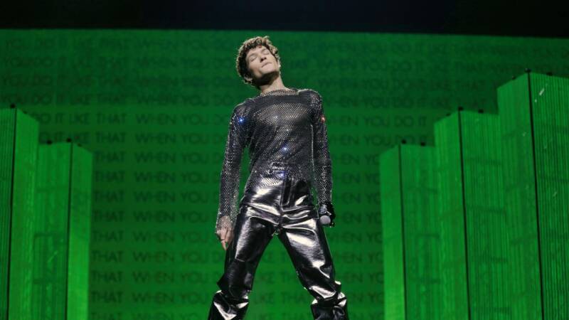 Omar Rudberg Melodifestivalen rehearsals