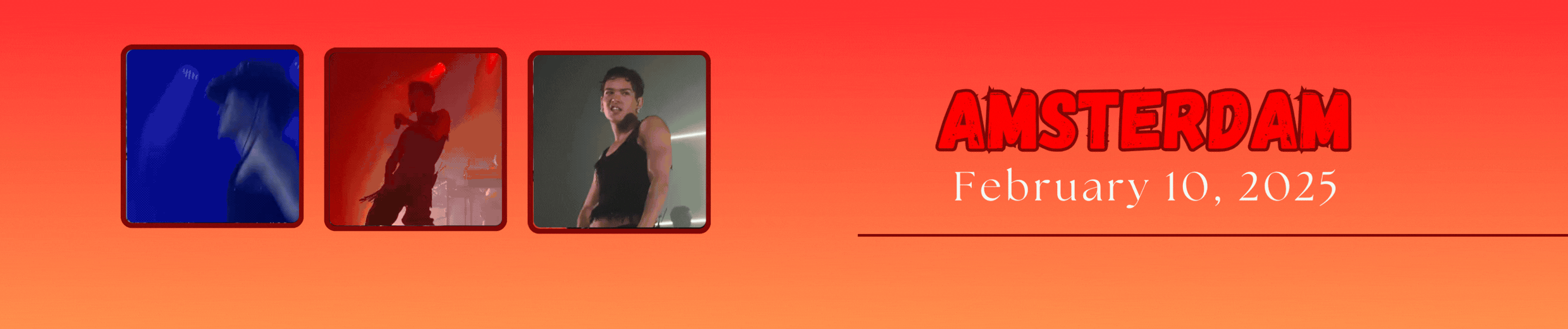 Omar Rudberg Every Night Fantasy Tour. Amsterdam