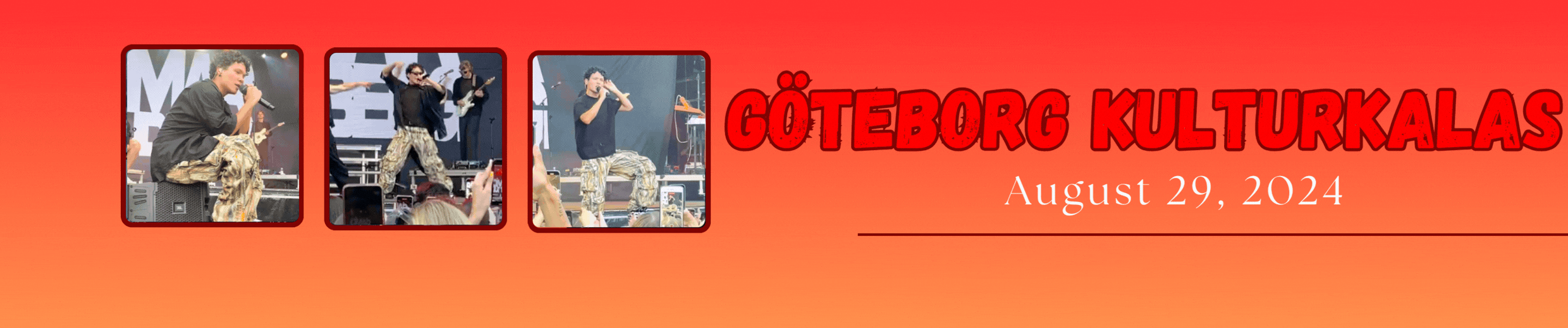 Omar Rudberg Göteborgskulturkalas. August, 2024