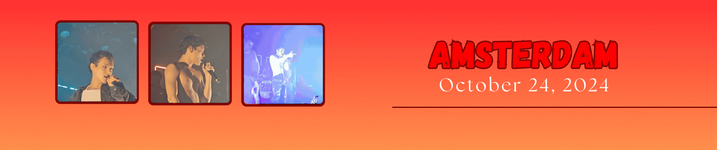 Omar Rudberg Amsterdam. Fall Tour 2024