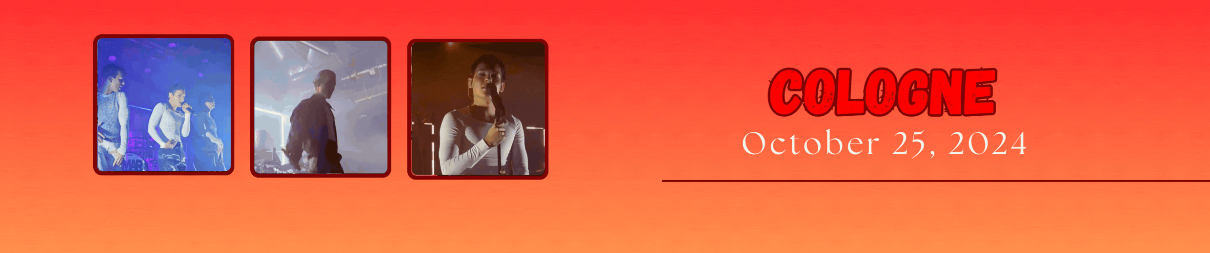 Omar Rudberg Cologne. Fall Tour 2024