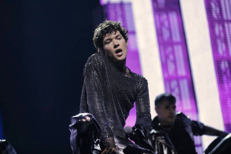 Omar Rudberg Melodifestivalen rehearsals