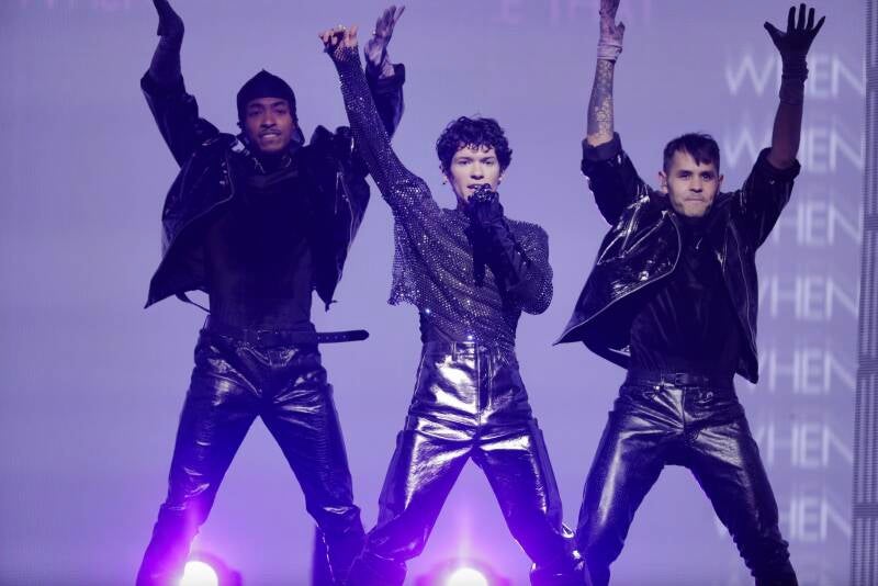 Omar Rudberg Melodifestivalen rehearsals