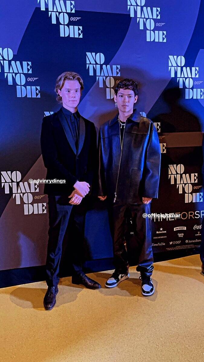 Omar Rudberg No time to die premiere