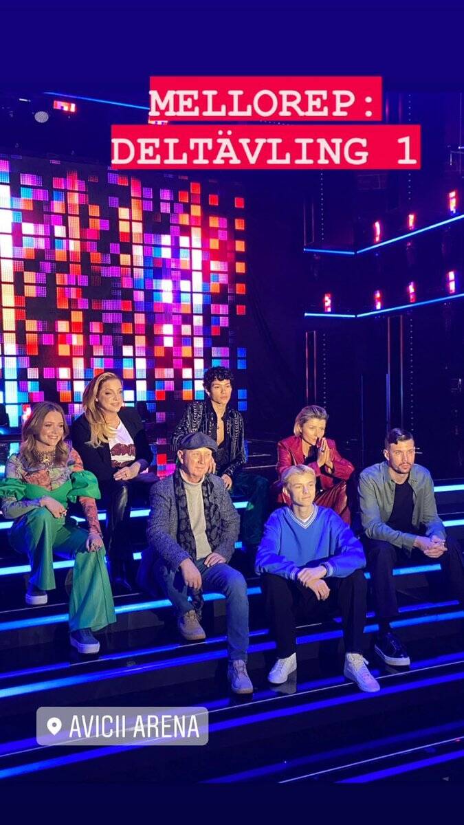 Omar Rudberg Melodifestivalen rehearsals