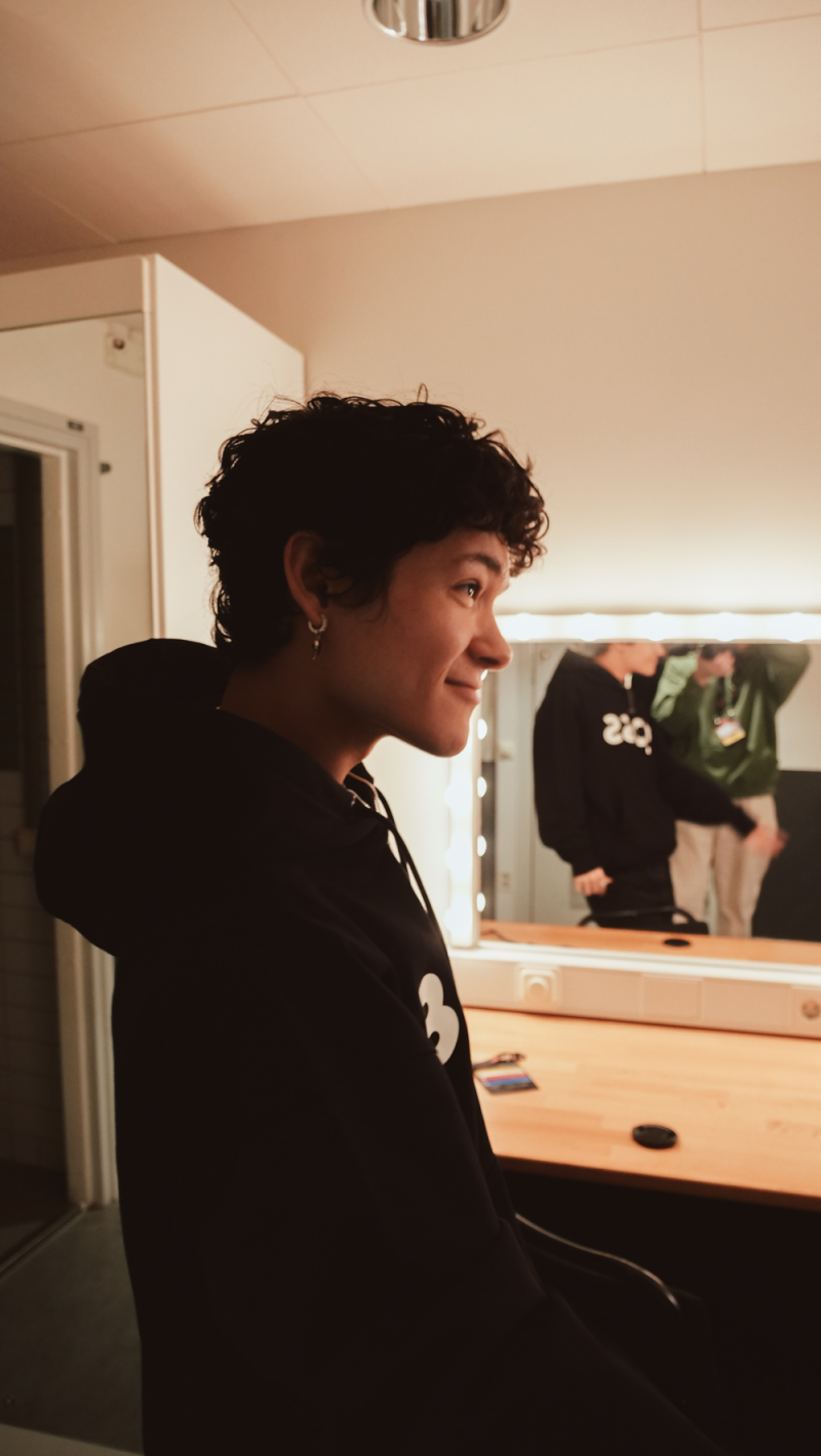Omar Rudberg Melodifestivalen rehearsals