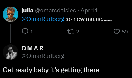 Omar Rudberg Twitter April 2026