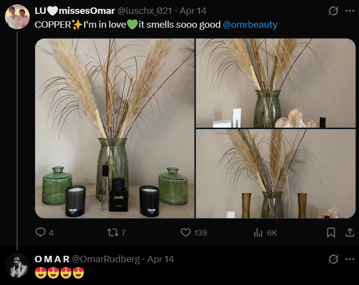 Omar Rudberg Twitter April 2026