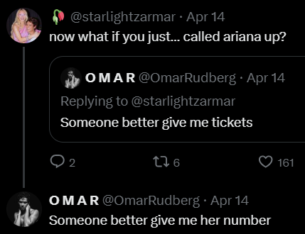 Omar Rudberg Twitter April 2026