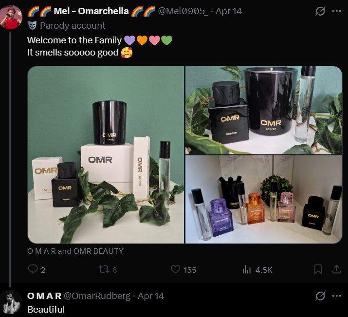 Omar Rudberg Twitter April 2026
