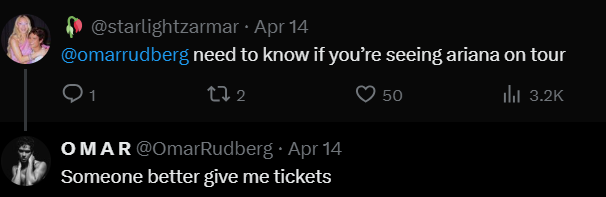 Omar Rudberg Twitter April 2026