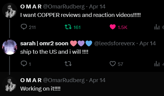 Omar Rudberg Twitter April 2026