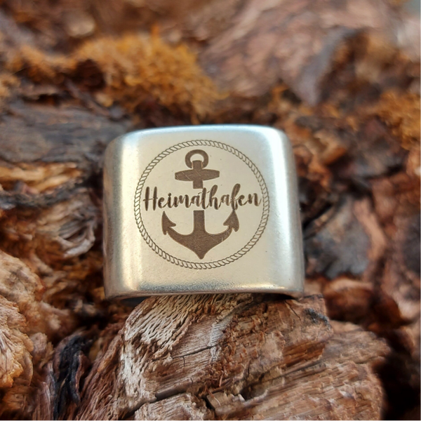 „Heimathafen“ rund mit Anker