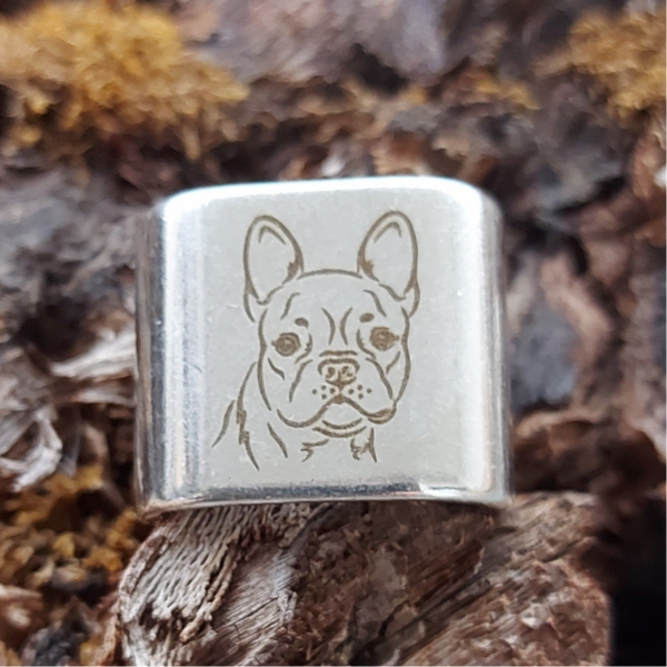 „Französische Bulldogge / Boston Terrier“ Hundekopf B91