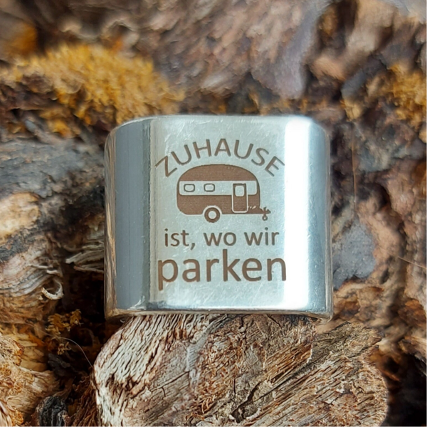 „Zuhause ist, wo wir parken“ Wohnwagen