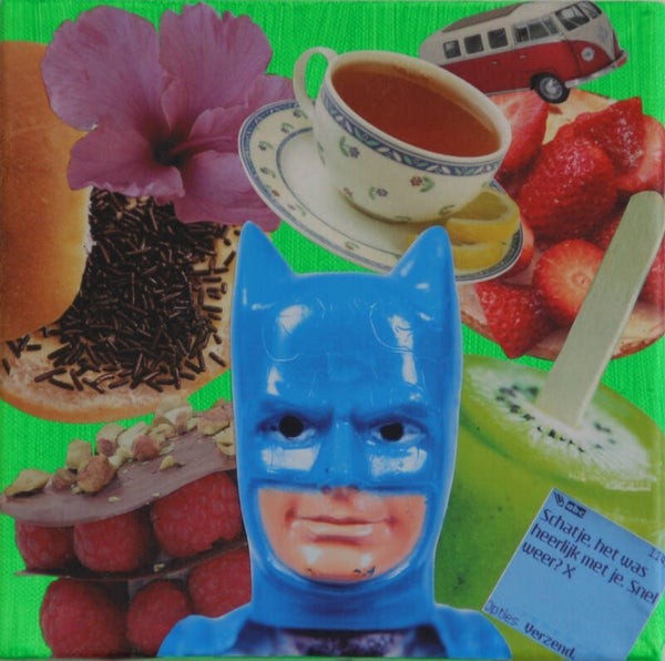 Superhero breakfast 20x20x1 cm